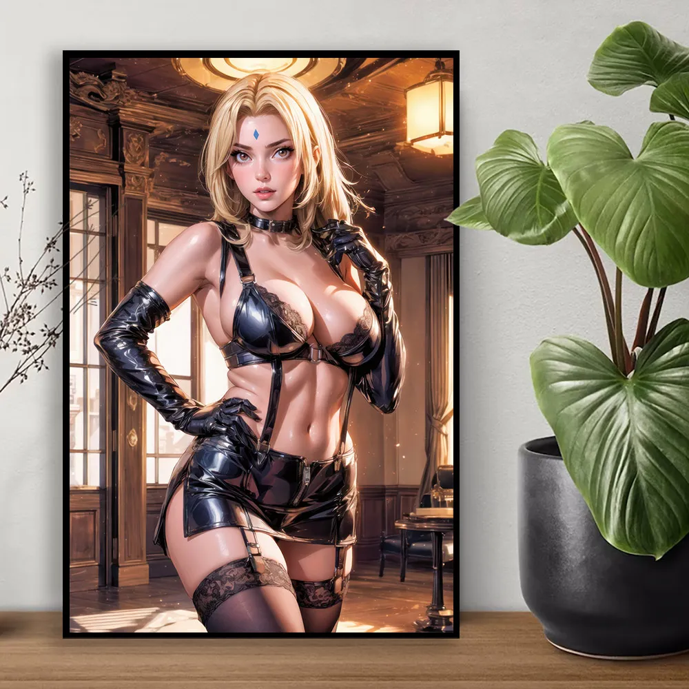 Japanese Anime Cartoon Sexy Naked Swimsuit Tsunade Canvas Poster Decorative Painting Uncensored Wall