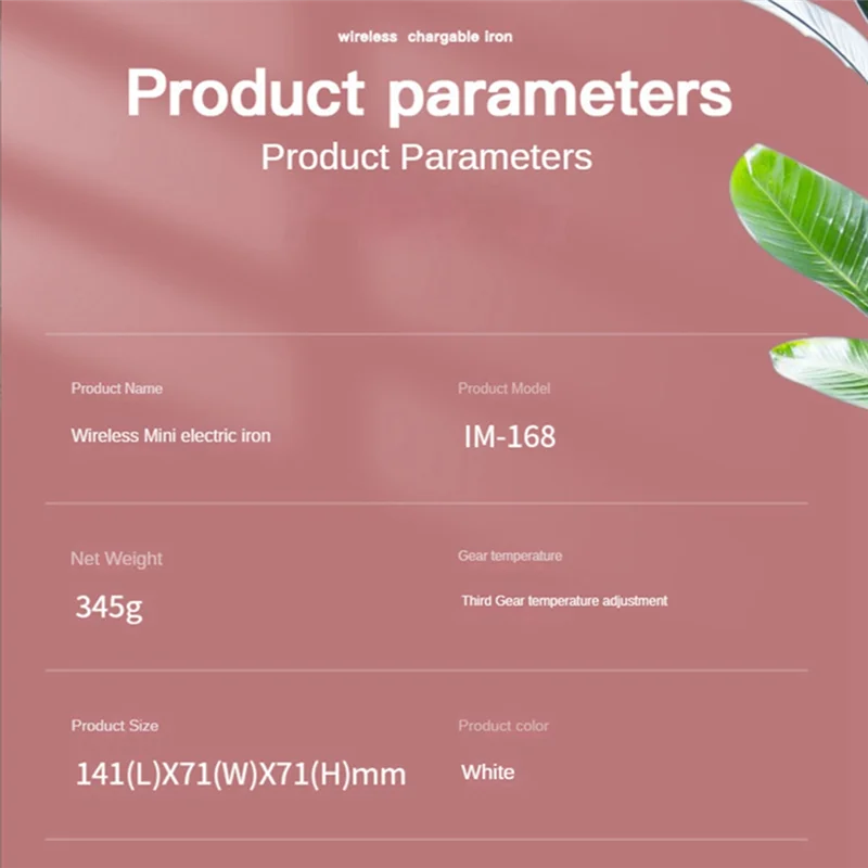 Mini fer à repasser électrique sans fil pour vêtements, portable, aste, voyage, support sec, déterminer la machine à repasser
