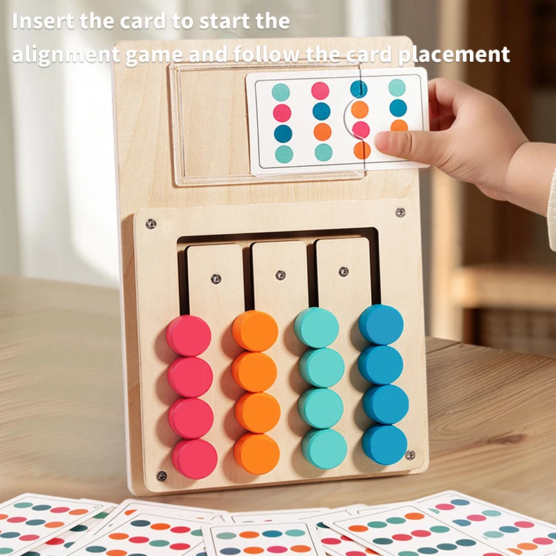 Montessori Wooden Color Shape Matching Cognition Learning Game Board Early Stimulate Children Brain Logic Thinking Develop Toys