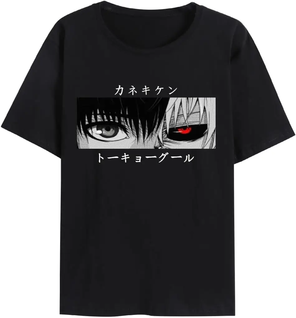 Tokyo Ghoul trendy T-shirt loose casual short-sleeved summer bottoming top