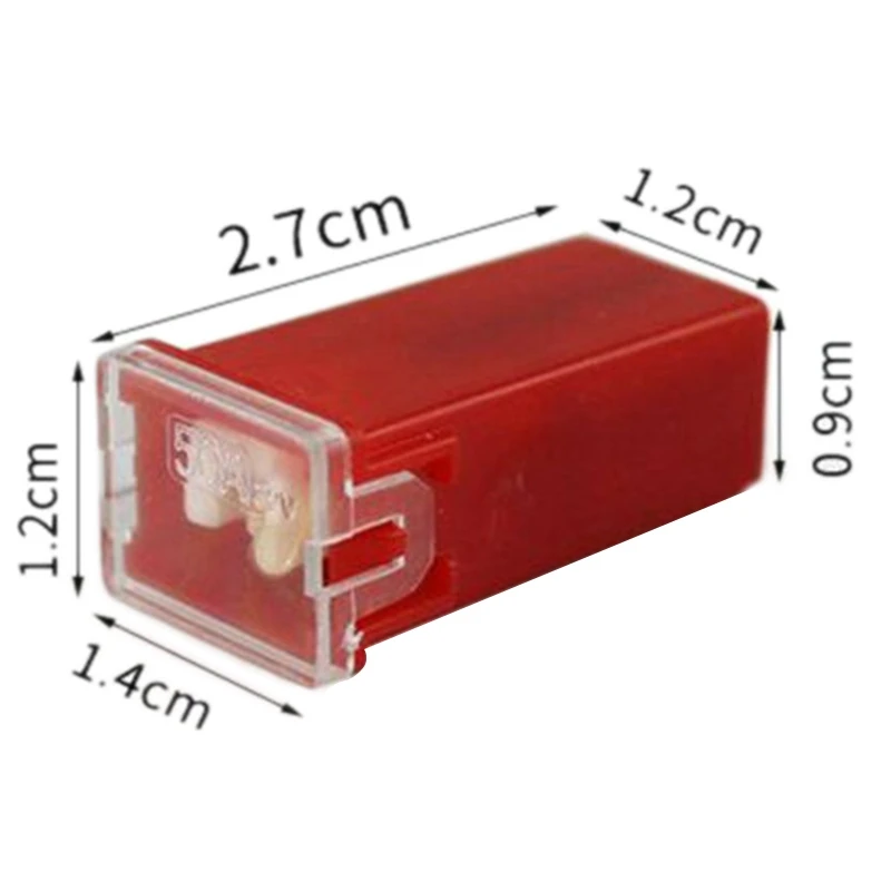 30Pcs/Box 20A-60A F2828-Z PAL Fuse Copper Long Female Fuse Link Jcase FMX PAL Cartridge Fuse Kit For Japanese Auto Car