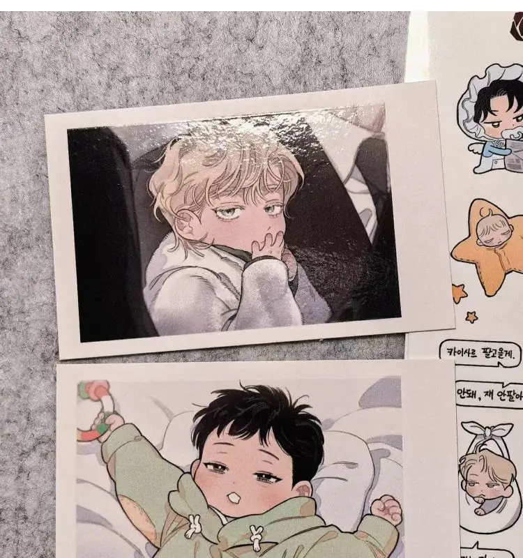 Rose and Champagne Baby Series Card Bookmark 장미와 샴페인 Book Clip Pagination Mark Leewoon Cards School Supplies Student Stationery