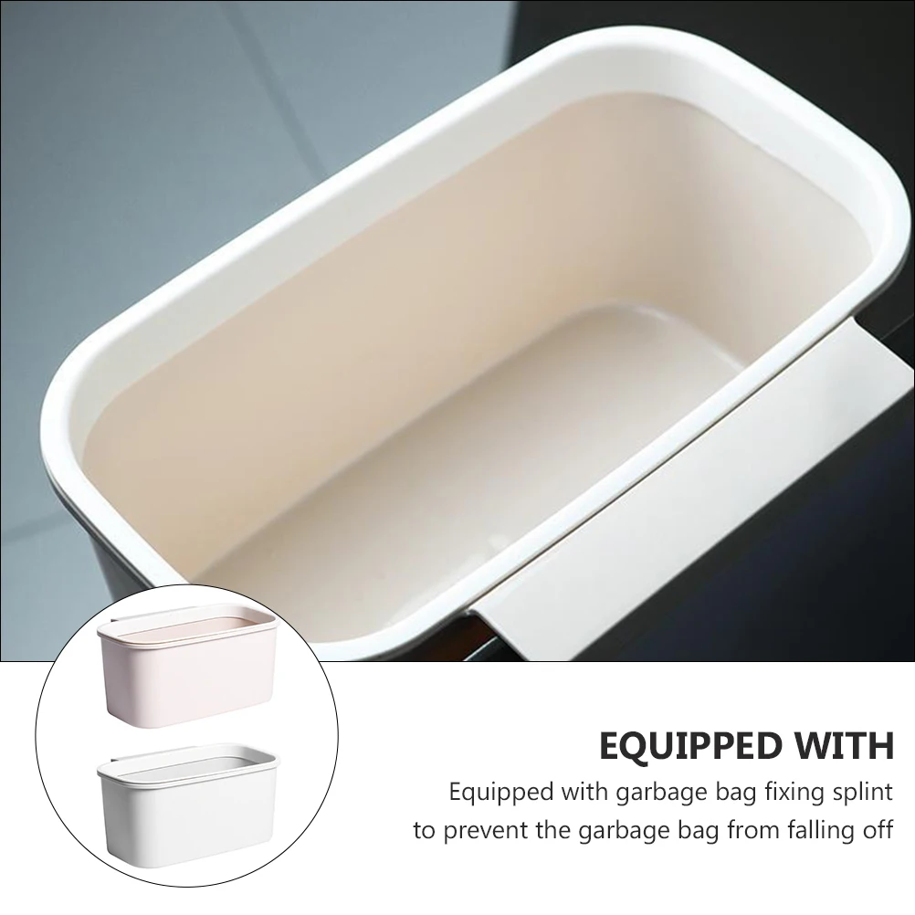 

Hanging Trash Can Desktop Waste Bins Rubbish Containers Litter Holders Garbage Office Cans