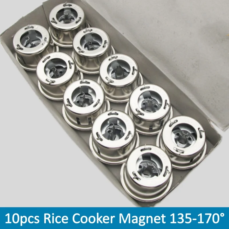 10pcs Rice Cooker Magnet 135-170° Round Magnetic Steel Temperature Limiter Rice Cooker Accessories