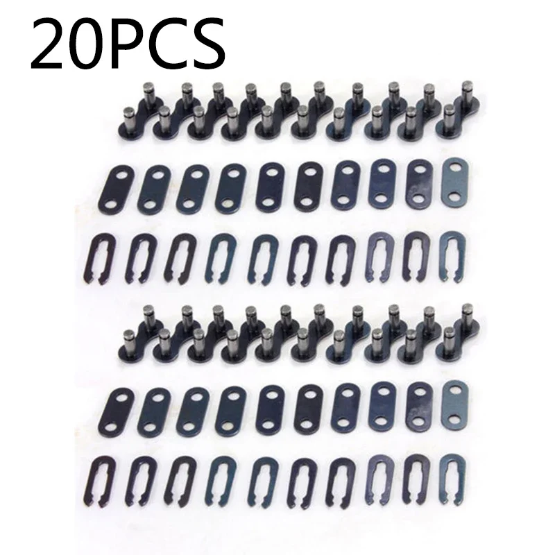 

20pcs Bicycle Bike Single Speed Quick Chain Master Link Connector Repair Parts For Most 1-3 Speed Chains Bikes Steel Tools