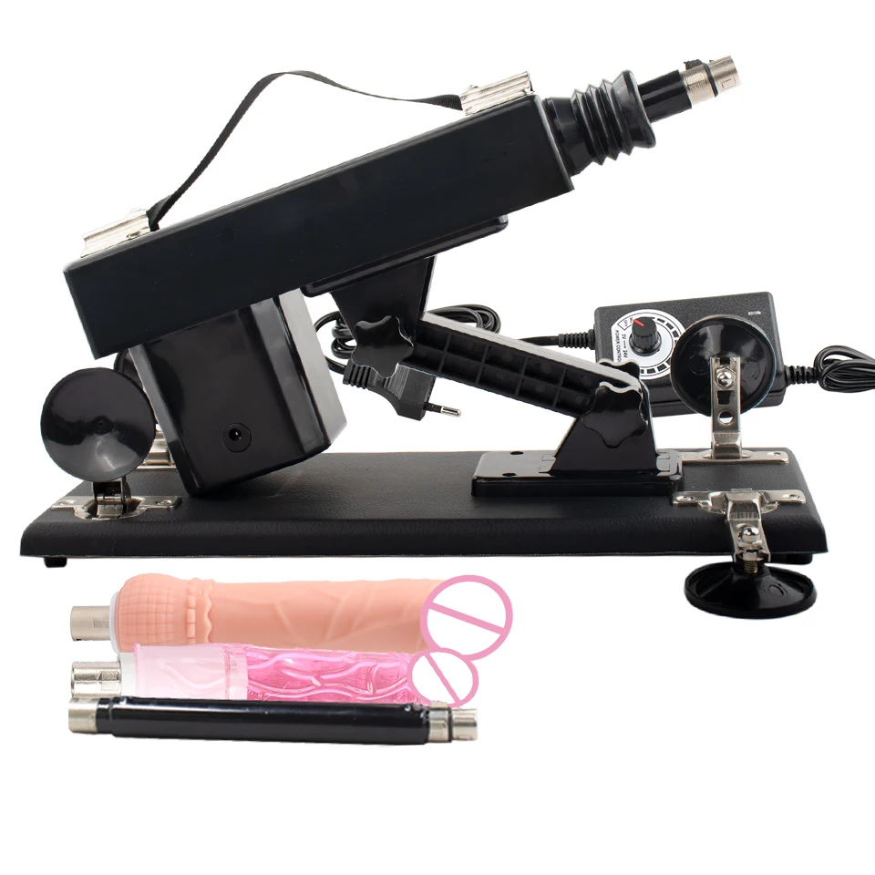 DTSUDU Adjustable Speed Sex Machine Male Female Masturbation Up and Down Vibration Pump Sex Gun Imitation True and dildo Sex Toy
