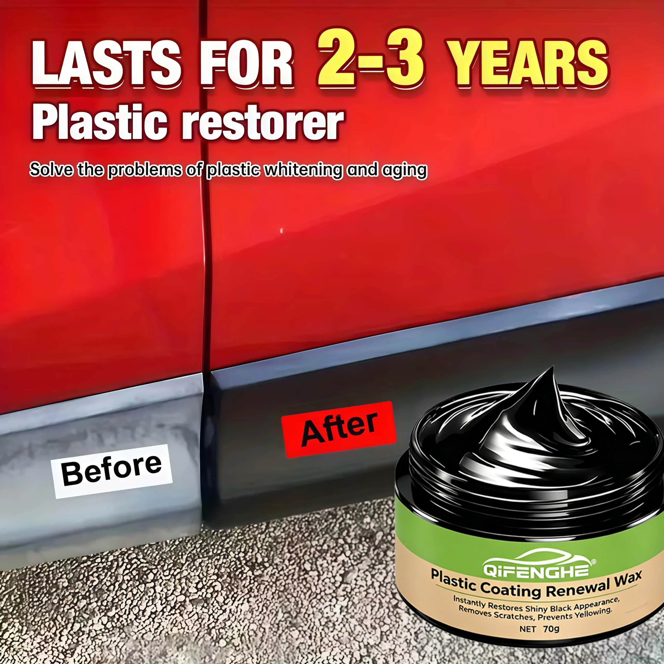 Car Plastic Trim Restore Wax 7 - огляд і ціна Trim Restorer Plastic