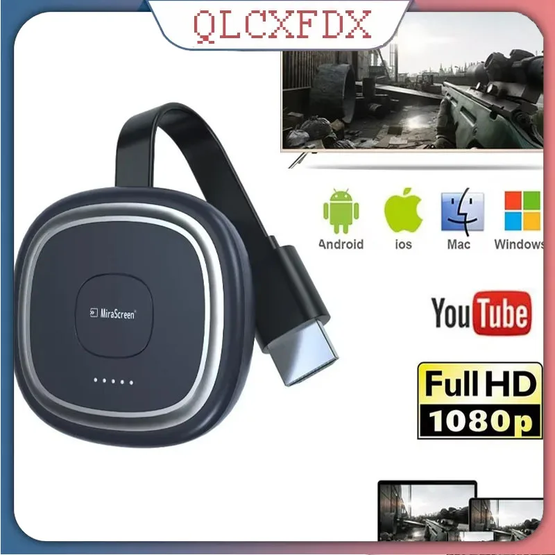 G20 Wireless Display Adapter 4K 2.4G Display Dongle HDMI-Compatible with Same Screen Devices and TV Projector Vertical Screen