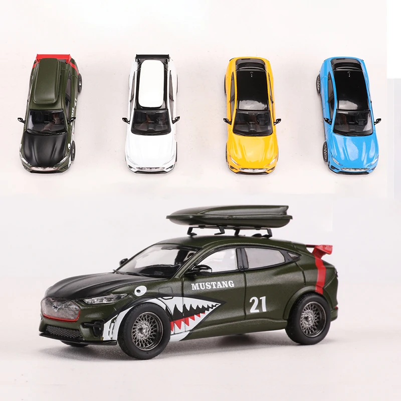 

GCD 1:64 Mustang Mach-E GT Alloy Car Diecasts & Toy Vehicles Car Model Miniature Scale Model Car For Children