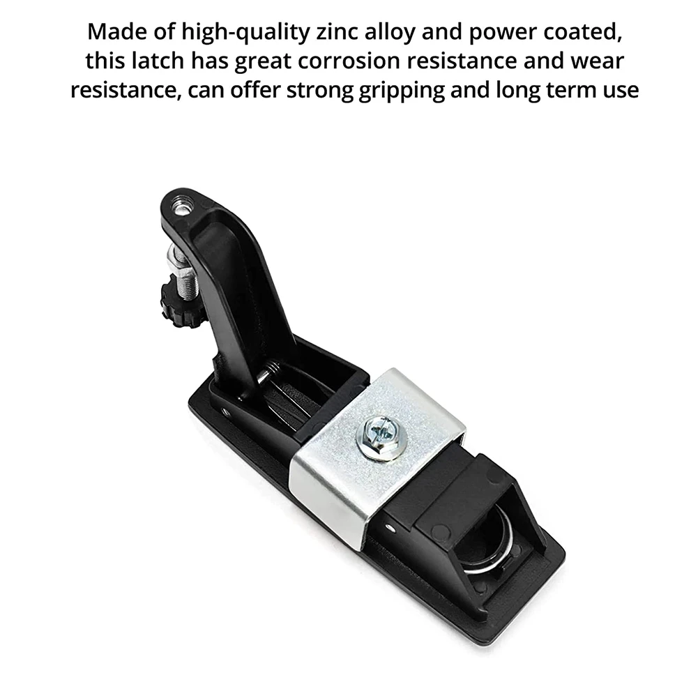Y42A-4Pcs Compression Latch Lock Zinc Alloy Flush Lever Latch Adjustable Grip Range 0.04 Inch-0.94 Inch