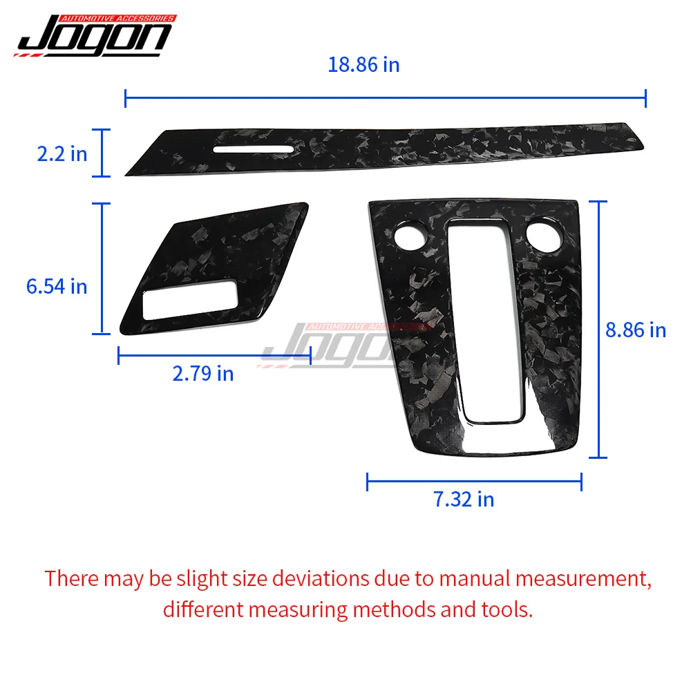 2020 2021 2022 For Audi A3 8Y LHD Forged Carbon Fiber Interior Trims Console Dashboard Panel Trim Car Styling Accessories