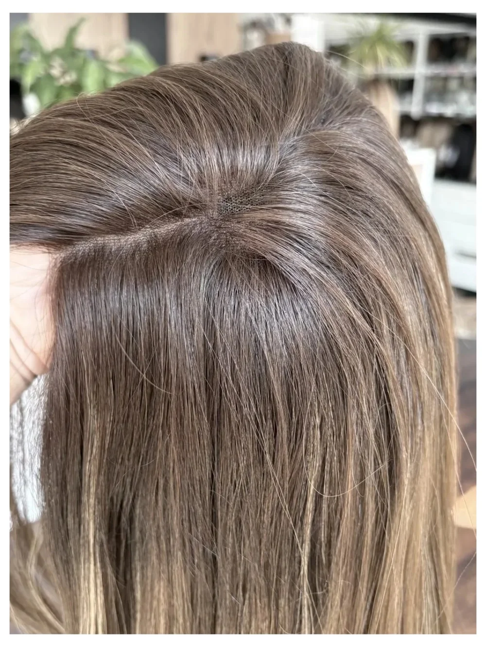 Chocolate Brown Layered Cut Straight Lace Front Wig HD 13x4 Synthetic Futura Fibre Glueless Wig for Women