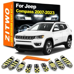ZITWO Canbus LED Interior Light Kit For Jeep Compass 2007 2008- 2018 2019 2020 2021 2022 2023 2024 Car LED Bulbs Accessories