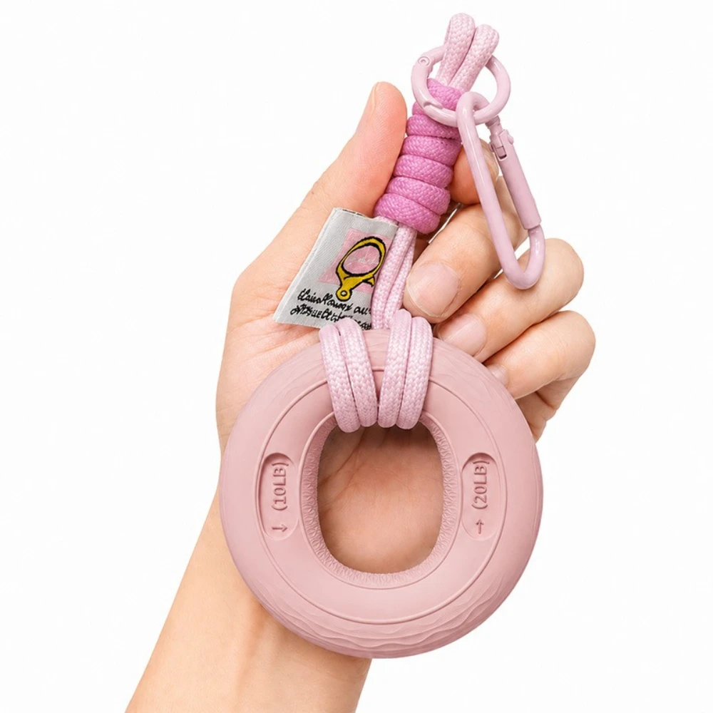 Silicone Grip Ring Keychain – Finger Rehabilitation, Stress Relief, and Hand Strengthener (Pocket-Sized)