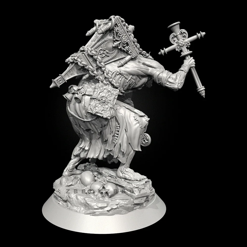 L'altezza dell'uomo 38mm 50mm 75mm Kit modello in resina: Undead Guardian Autoassemblaggio e colorazione (stampa 3D) TD-7445/3D