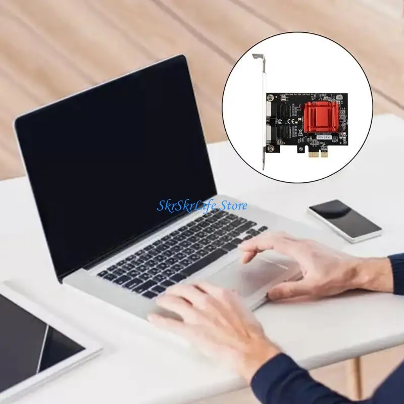 E65E PCI-E 듀얼 기가비트 서버 카드 PCI Express 이더넷 어댑터 1000Mbps