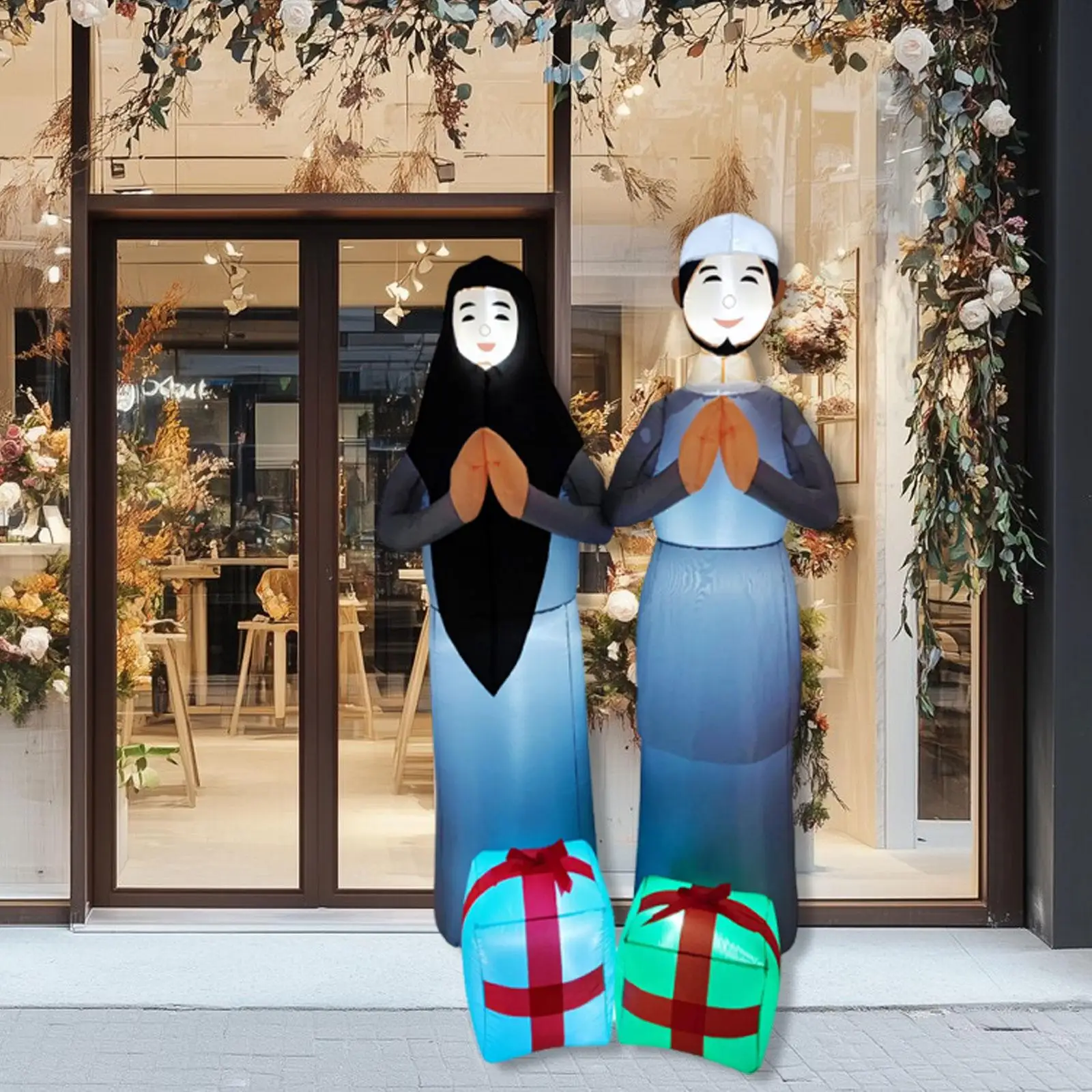 

Надувные украшения для Рамадана, универсальные реквизиты для фотосессий на Рождество, декор для сада, улицы, фестивалей, аксессуары и сувениры