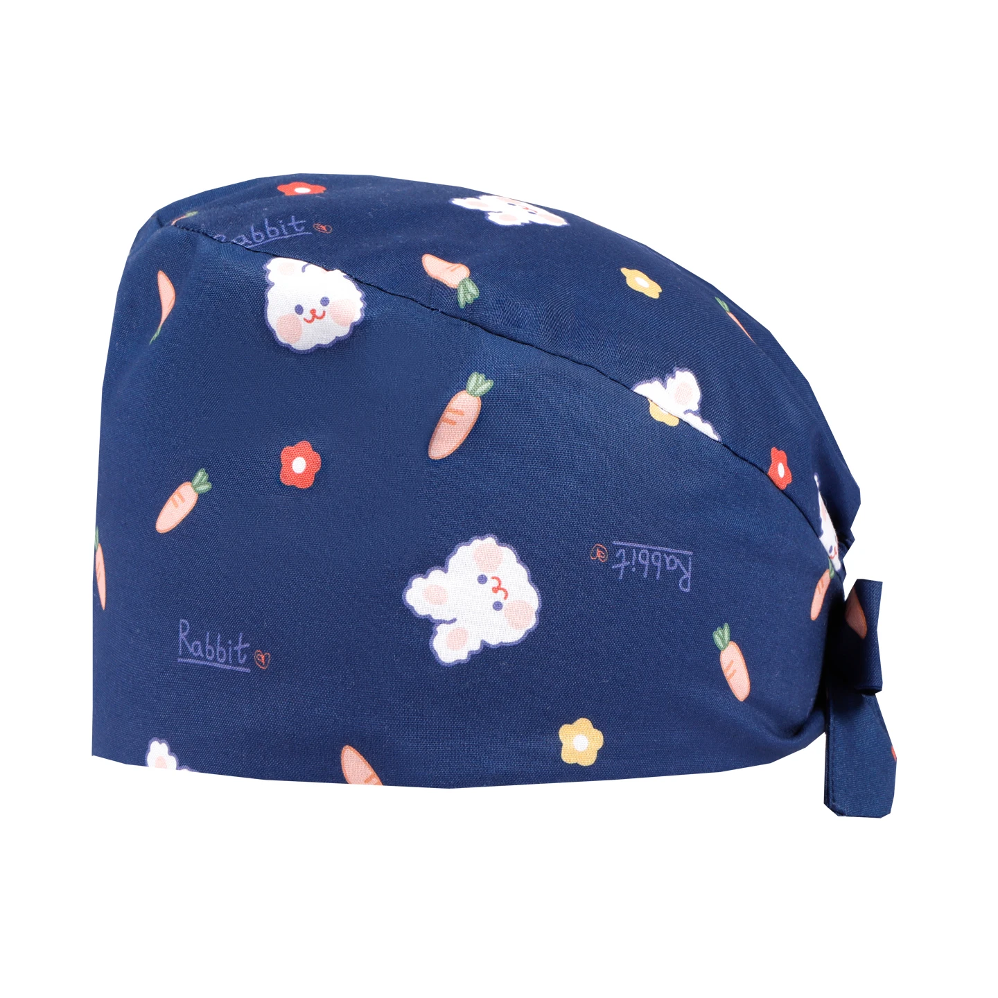 Cappelli per scrub con capelli corti modello coniglio per donna Uomo Berretti da allattamento in cotone Berretto traspirante regolabile Abbigliamento da lavoro per infermiere M1176