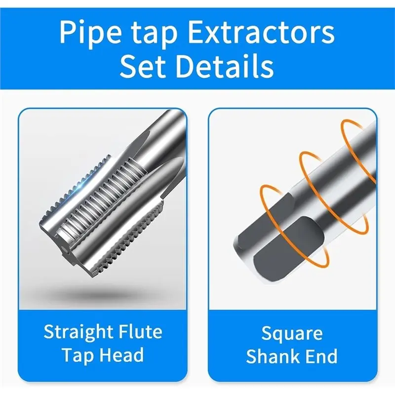 

AB41-1Set/5Pcs Of NPT Pipe Faucet, 1/8 "1/4" 3/8 "1/2" 3/4 "Carbon Steel Manual Thread Faucet Kit, Used For Pipes And DIY