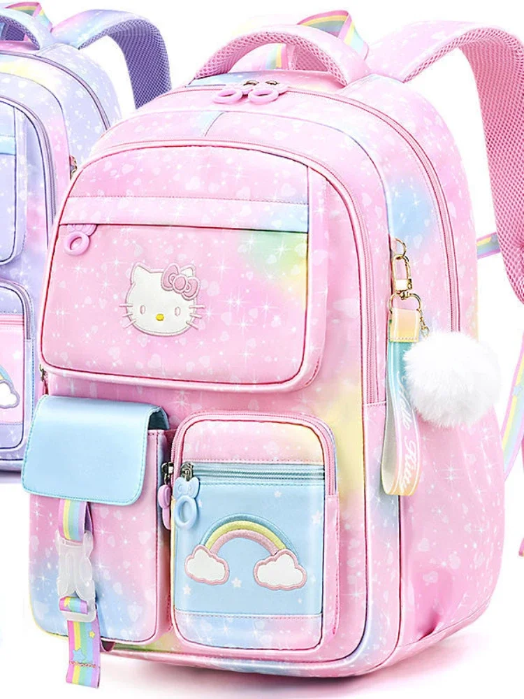 Hallo kitty kinder schult asche grundschule student mädchen rückens chutz last reduktion mädchen rucksack schule rucksack