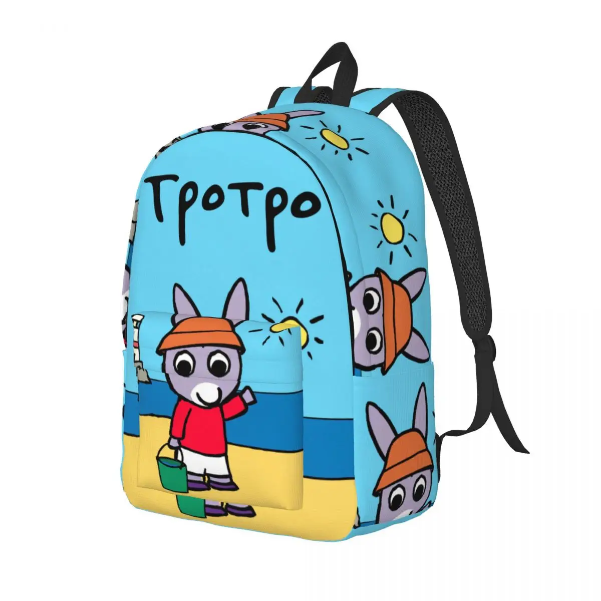 Cute Trotro Cartoon Backpack Middle High College School Student Anime Bookbag Teens Canvas Daypack Outdoor
