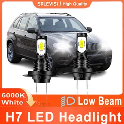 2x LED H7 Headlight Low Beam 70W Pure White For BMW X5 E70 2007 2008 2009 2010 2011 2012 2013 Car Light 8000LM Plug and Play