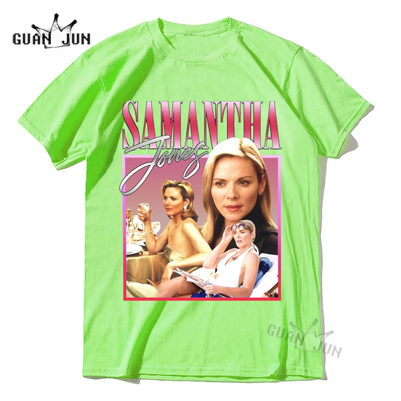 SAMANTHA Graphic Men Tshirts Sex and The City T-shirt for Women for SATC Fans Vintage 90s Inspired Unisex T Shirt Gift Dropship