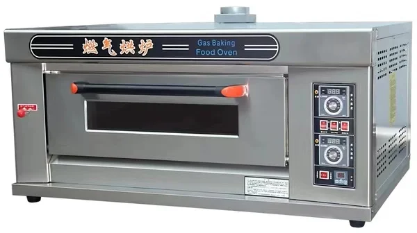 Commercial Professional Small Gas Baking Bread Single Double Deck Baker Pastry Oven Bakery Equipment