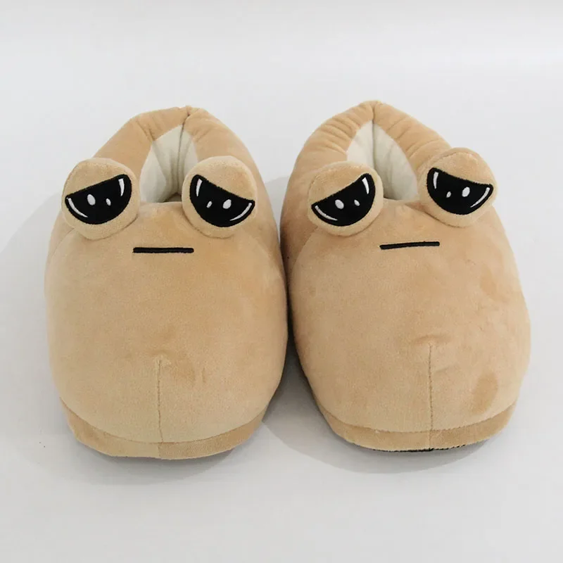 The Maw Pou pantofola di cotone Anime pantofole di peluche Kawaii Cartoon morbido farcito soffici scarpe antiscivolo spesse Alien Pou Doll Home Indo