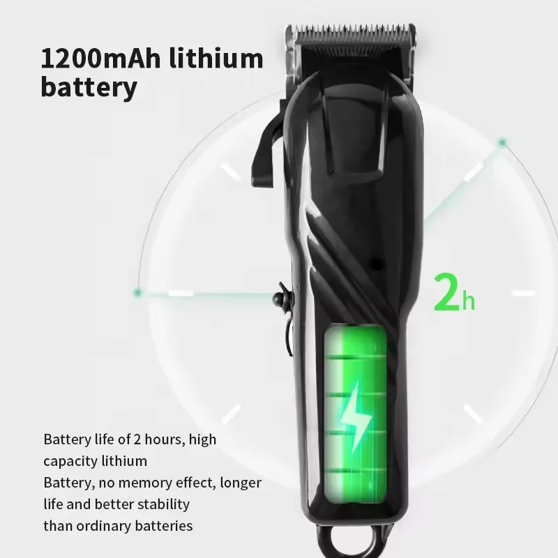 Waikil อุปกรณ์ตัดผมไร้สายสำหรับผู้ชาย, ที่ตัดขนไฟฟ้าใหม่หัวน้ำมันเครื่องตัดแต่งผมไฟฟ้าชาร์จ USB