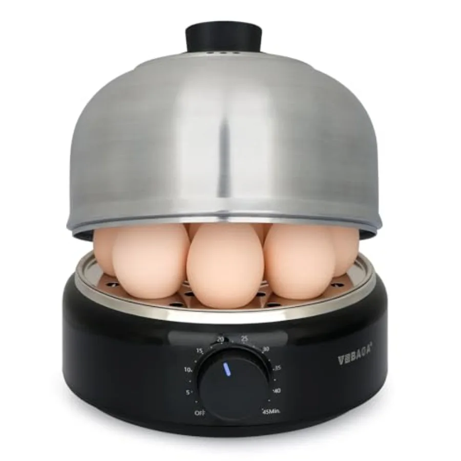 

Электрическая яйцеварка-пароварка Rapid Egg Cooker на 9 яиц, из нержавеющей стали, с автоматическим отключением и бесшумным таймером, 400 Вт