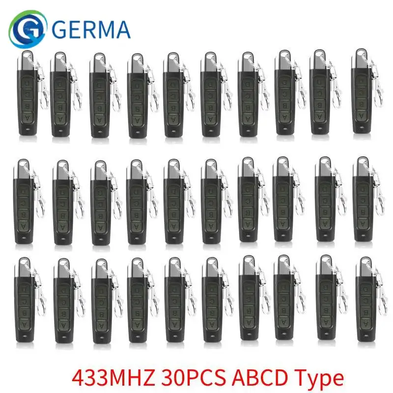 GERMA 433MHZ Wireless Remote Control 4 Channel Garage Gate Door Opener Duplicator Clone Cloning Code Car Key