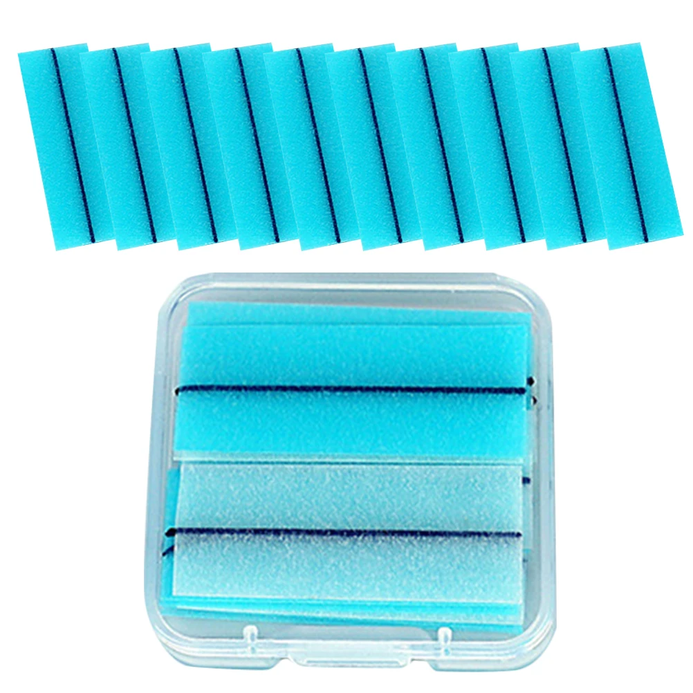 

2 Boxes Self-adhesive Eyelash Strips Blue Bottom Tape for Extensions False Lashes Glue Strips Easy Application Artificial Lashes