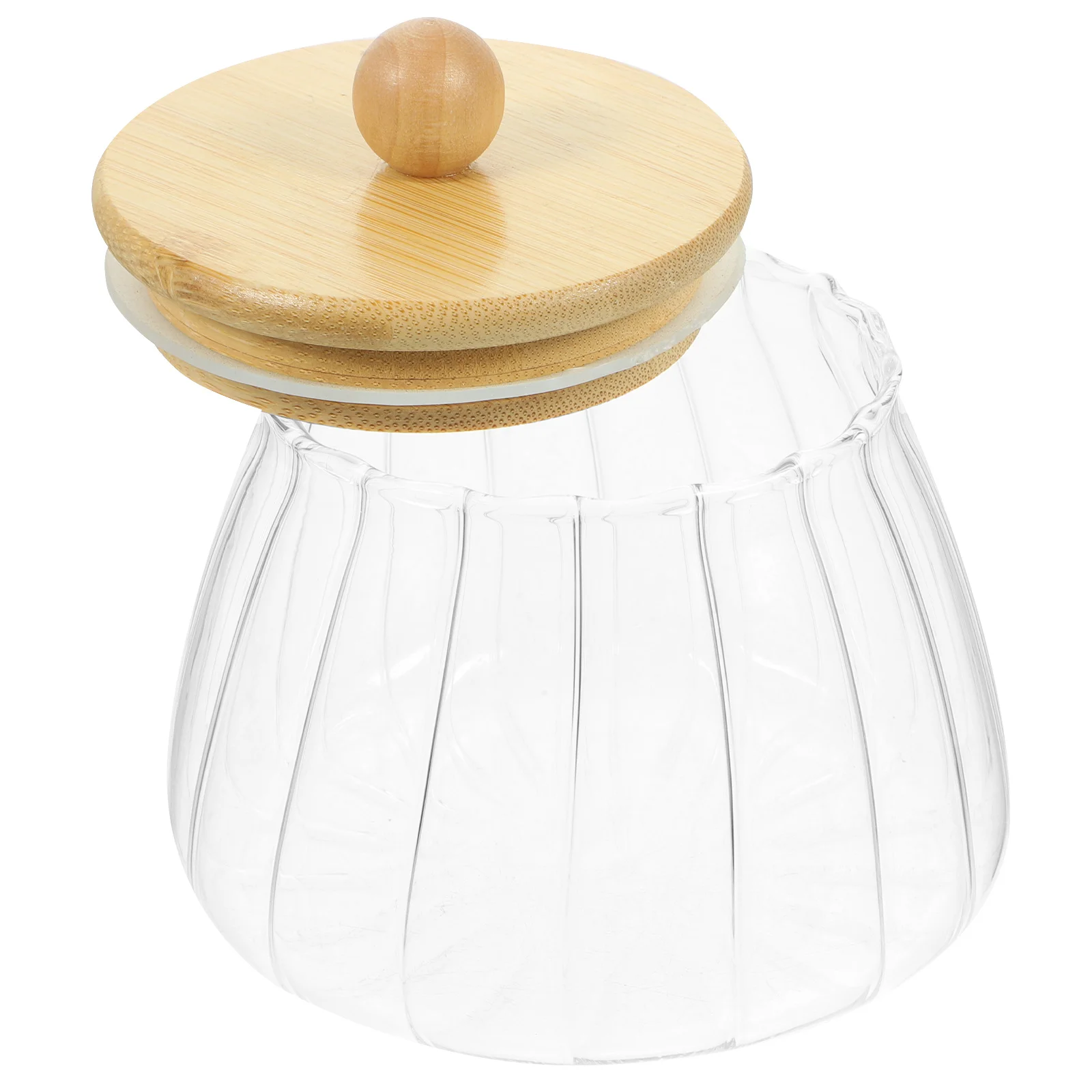 

Glass Food Storage Jar Bamboo Lid Airtight Sealed Canister for Coffee Tea Sugar Spice Dry Food Organizer Glass Containers