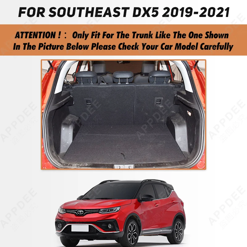 Auto Full Coverage Trunk Mat For Southeast DX5 2019 2021 Car Boot Cover Pad Cargo Liner Interior Protector Accessories