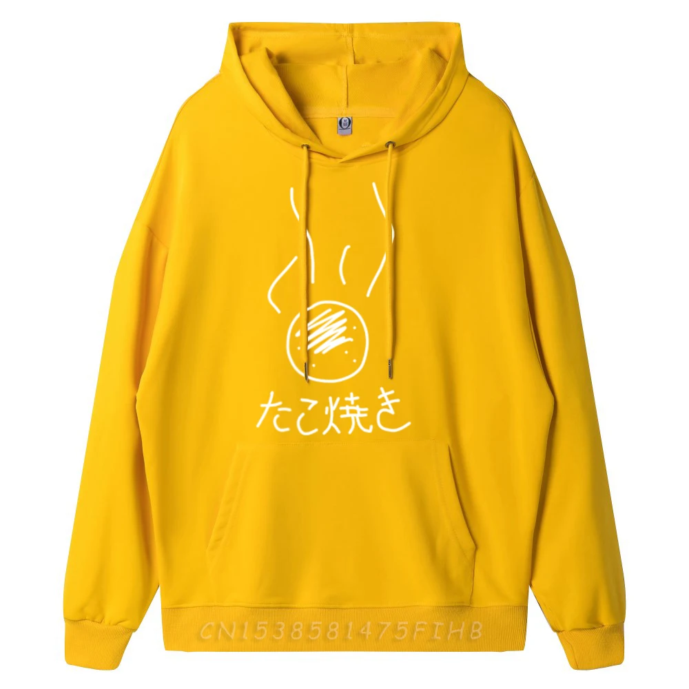 Printed On Takoyaki Soul Food Hoodies Husband Retro Father Day O Neck Long Sleeve Hoodies Printed Sweatshirt