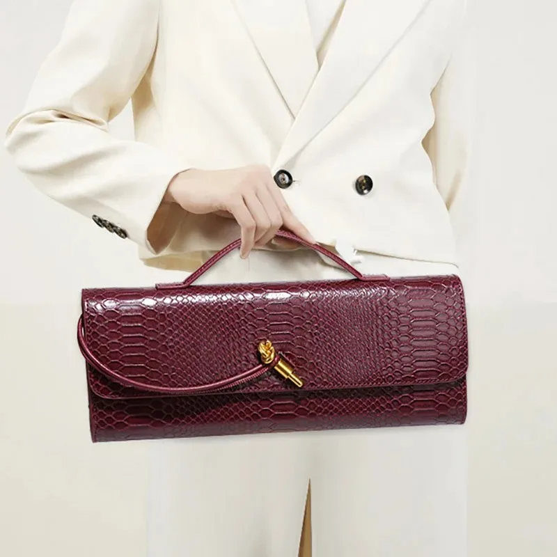 

Women Bag Python Pattern Unique Design Top-Handle Bag Cover For Women's Fashionable Outfits And Evening Shoulder Crossbody Bag