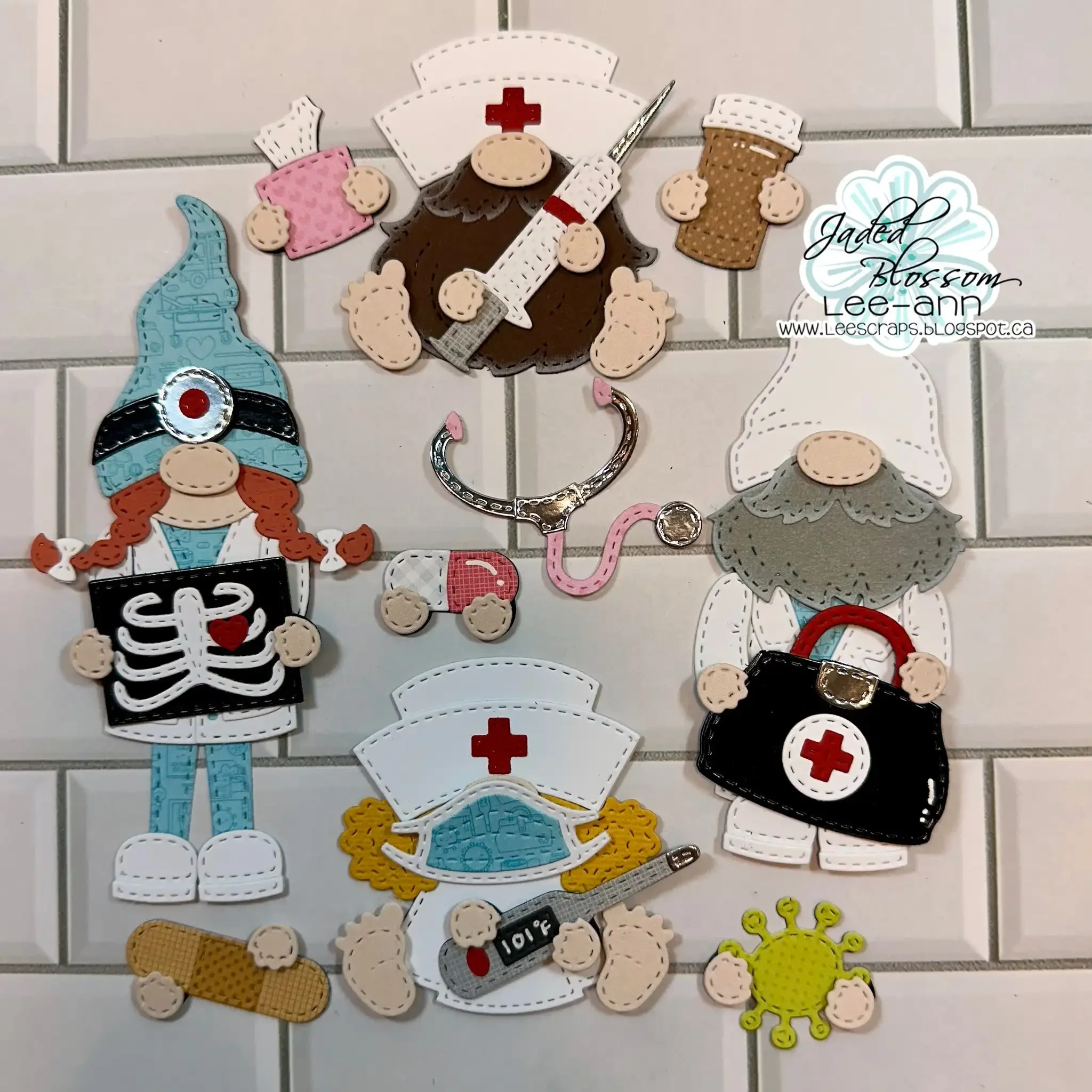 Gnome Dies August New Release Medical Embellishment Cluster Die Craft Embossing Template DIY Greeting Card Handmade Holiday Mold