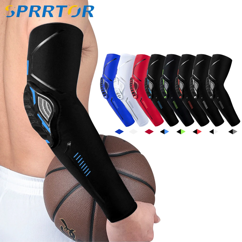 1Pcs Sports Crashproof Elbow & Knee Pads Compression Arm Sleeves for Outdoor Basketball Football Bicycle Elbow Support Guard