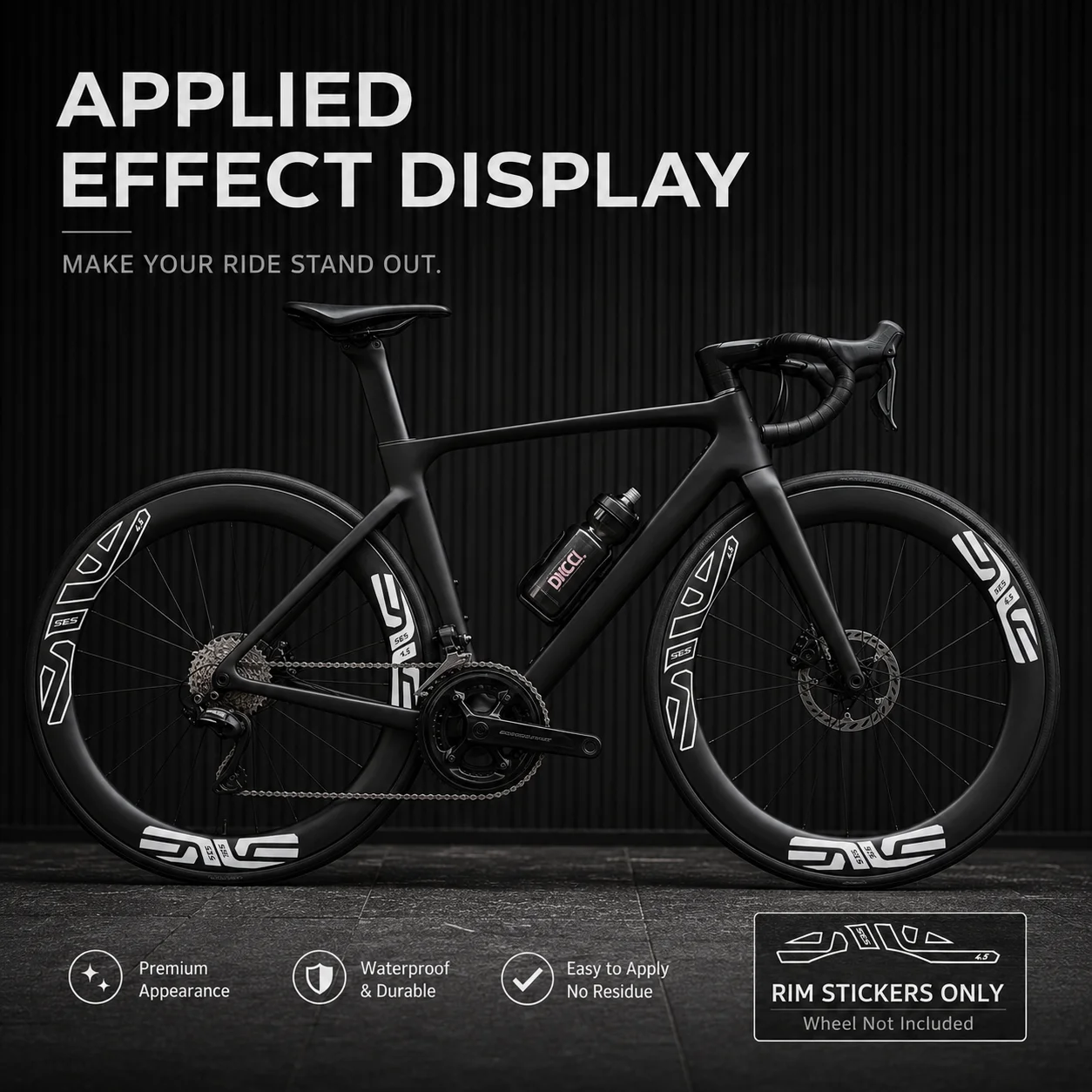 For ENVE SES 4.5 Wheelset Stickers Full Set for 2 Wheels 14 Stickers Extra Spare Sticker Waterproof Bike Rim Decals DIY Road Car