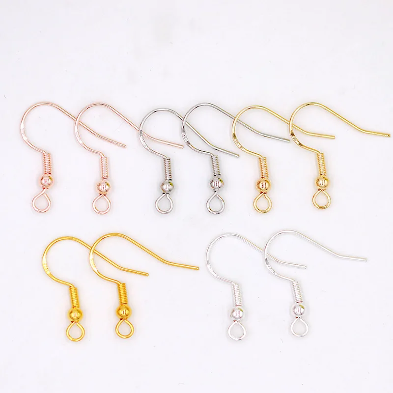 20pcs 925 Sterling Silver Fish Hook Earring Hooks Earring Findings for Ear Wire Supplies Ear Posts Making DIY Jewelry