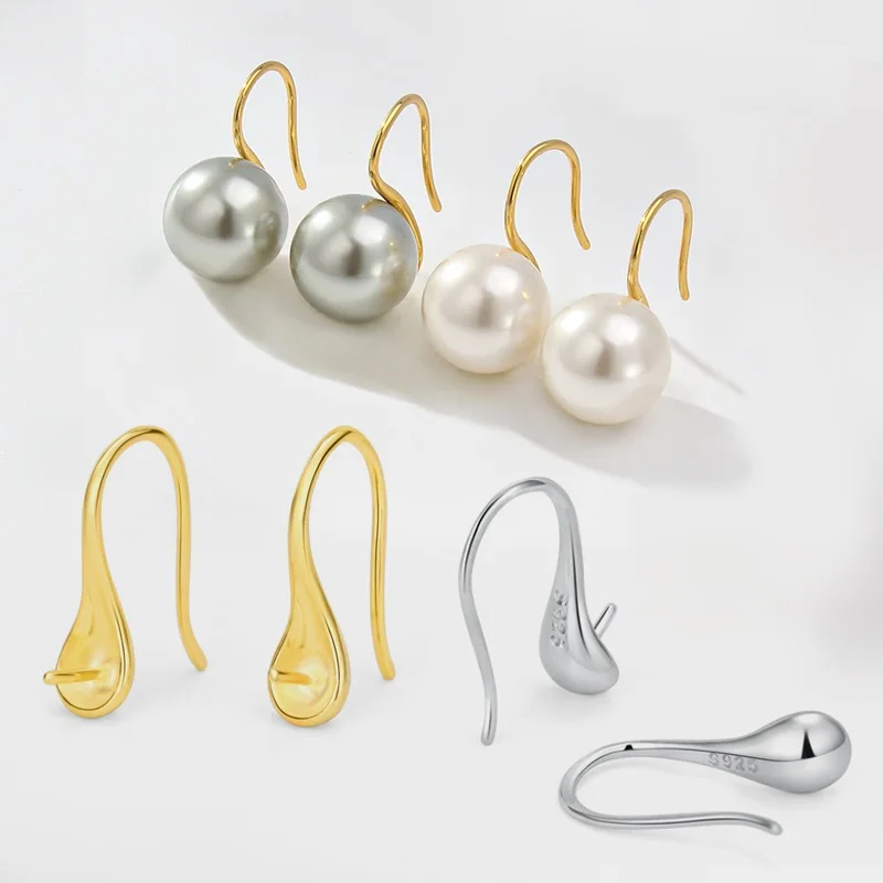 

10 шт. оснований для серег-пусет, держатели для жемчуга, крепления для жемчужных бусин 6-12 мм, для изготовления серег своими руками