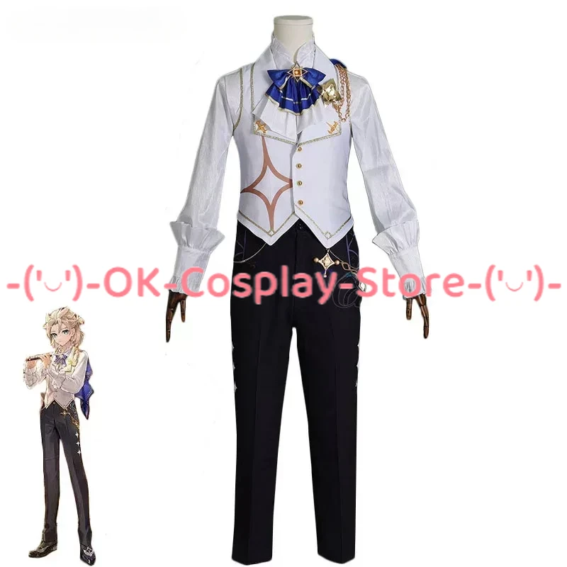 Game Genshin Impact Music Concert Albedo Cosplay Costume Fancy Party Suit Halloween Carnival Uniforms Anime Clothing Custom Made