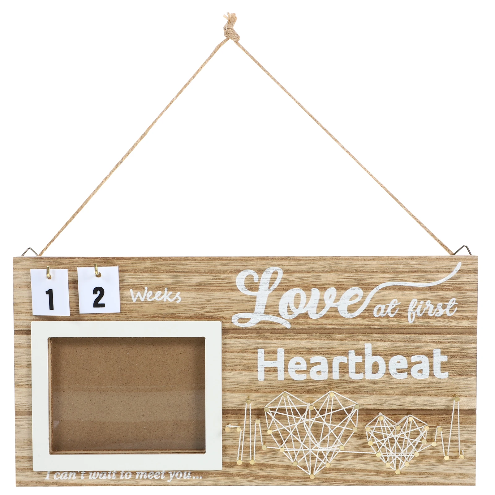 

Wooden Photo Props Baby Picture Frame Display Sonogram Infant Milestone Keepsake Newborn Photography Accessories Baby Shower