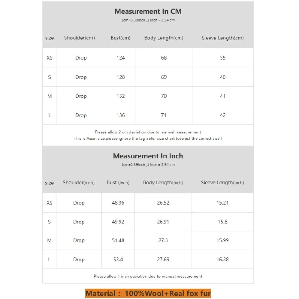 الراقية الوجهين سترة الكشمير المعنقة المرأة معطف فرو الثعلب الحقيقي الإناث الصوف سترة 2024 الخريف الشتاء جديد فضفاض معطف الصوف سيدة
