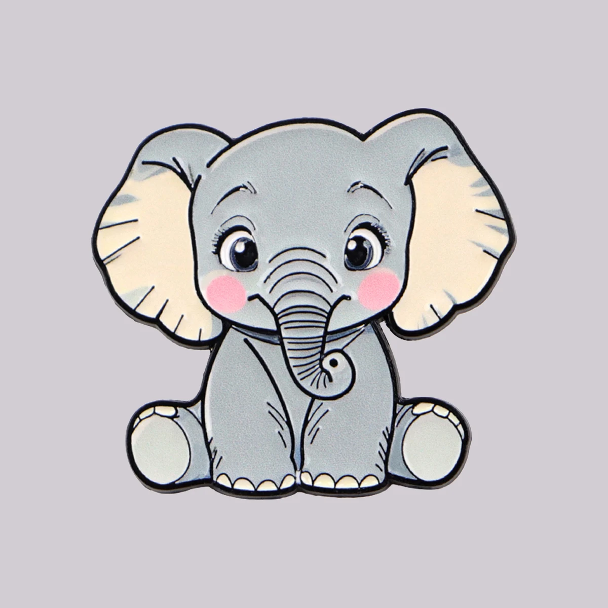 Cute Elephant Enamel Pin Cartoon Brooch Lapel Pins Badge on Backpack Clothing Accessories Animal Jewelry Friends Gifts