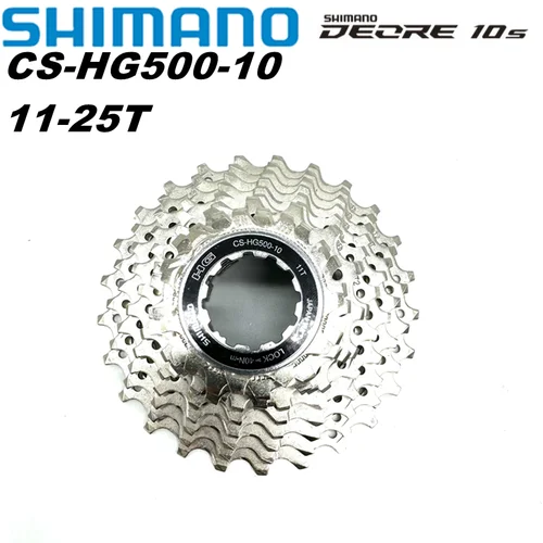 Imagen 2 del producto Shimano CS HG500 piñón de Cassette de bicicleta de carretera de 10 velocidades para 10s 10v 12-28T 11-25/32T/34T 36T accesorios de bicicleta de carretera de rueda libre