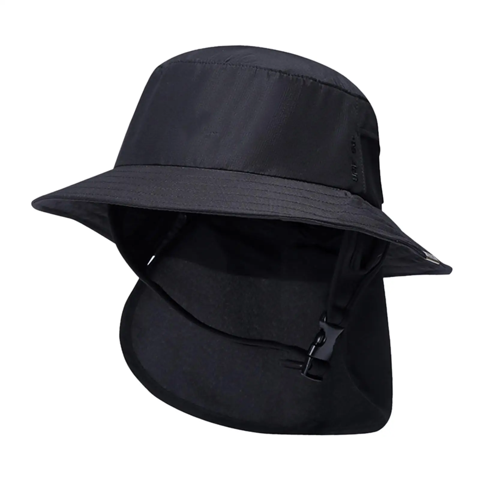 Portable Surf Bucket Hat Wide Brim Neck Cover Visor Fisherman Sun Protection Hat for Hiking, Boating, Travel, Outdoor, Adults