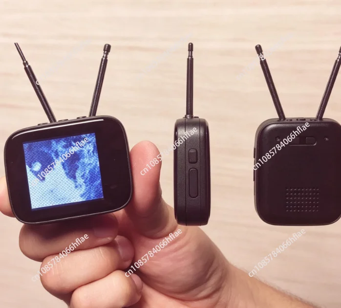 Retro Mini-TV-Modell mit Farb-Touchscreen, Deko-Ornament für Puppenhaus & Mini-Küche, Unterstützt Benutzerdefinierte Wiedergabe von Videoinhalten