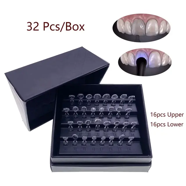 32 sztuk/zestaw Dental fornir Mold Kit żywica kompozytowa formy autoklaw przedni przednie zęby formy wybielanie zębów stomatologia narzędzia